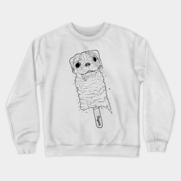 Pugsicle - The Ultimate Pug Popsicle Crewneck Sweatshirt by Marouk